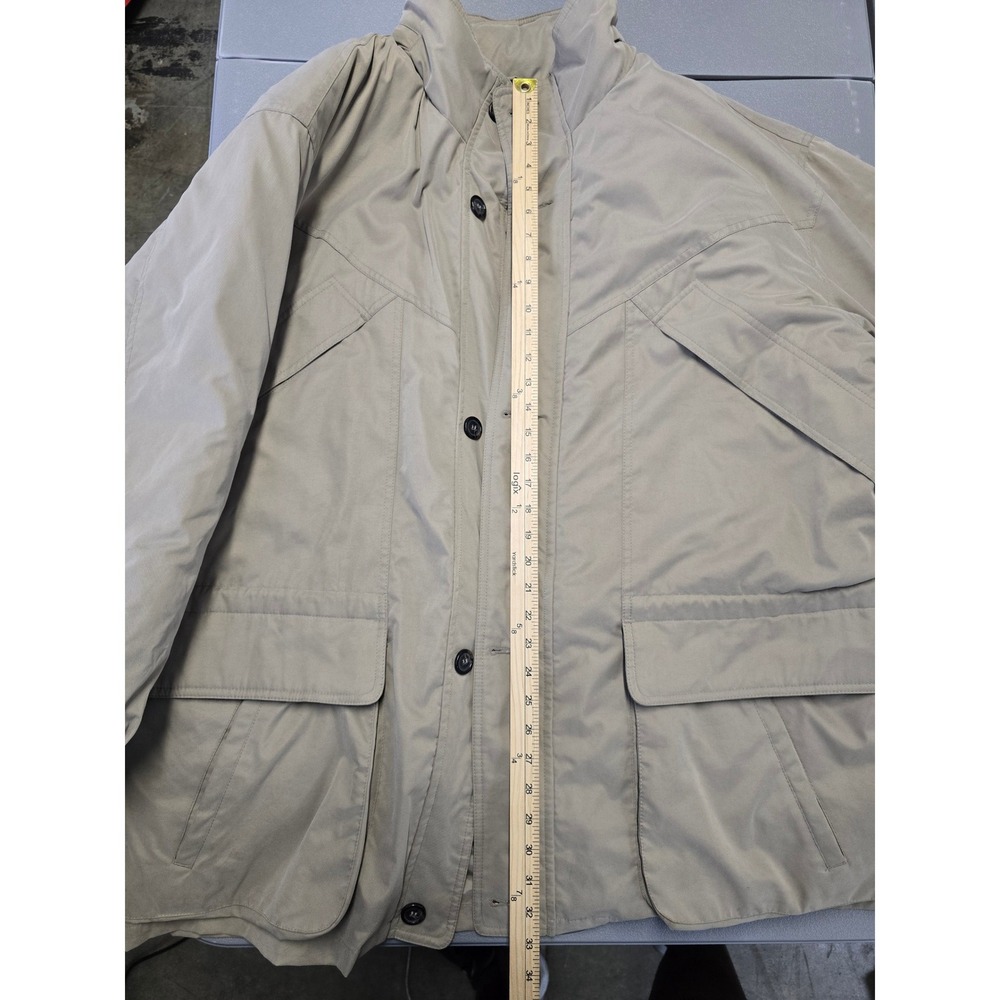 Roundtree & Yorke Field Jacket Mens 2XL Tan Quilted Lined Heavy Utility Coat - Picture 11 of 16